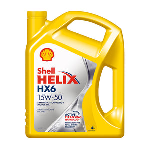 Shell Helix HX6 15W50 - 4L - Shell Lubricants Egypt